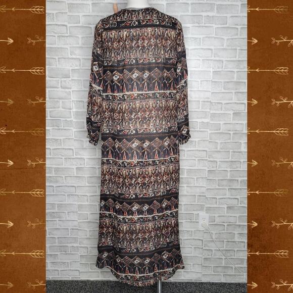 Volcom Stone Row Wrapture Boho Atzec Dress, sz Small - Picture 4 of 5